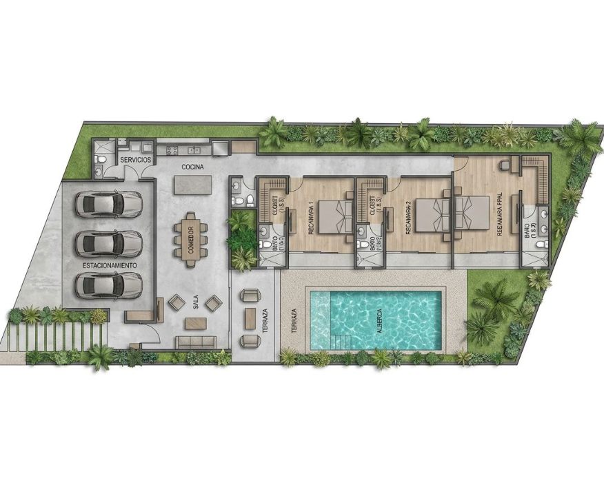 Rocio Country Living - Planos casa 270 (de 1 piso)