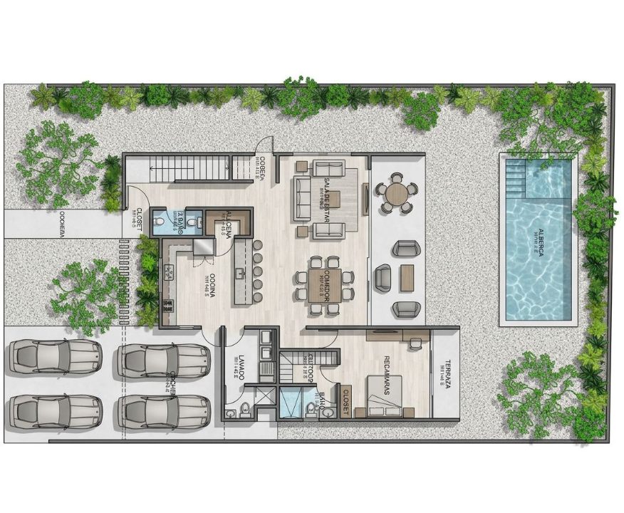 Rocio Country Living - Casa 301- Dsitribucion Planta Baja